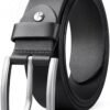 Black leather Belt for men