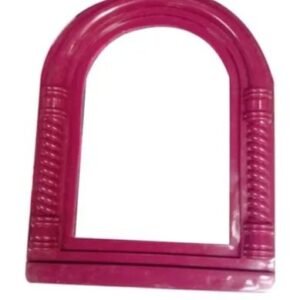 Wall Haning Mirror For Round Makeup Shaving And Grooming Multicolored