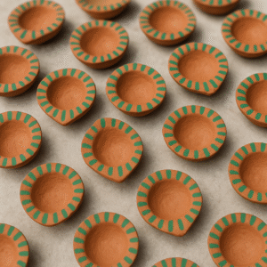 21 pcs cowdung diyas for Pooja | Pure organic Diya for diwali