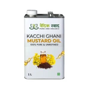 Mustard Oil, 100% Pure Organic Mustard Oil, Cold Pressed-1L
